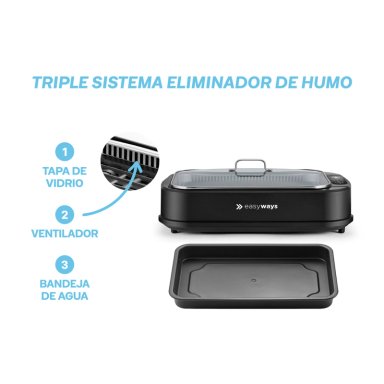 PARRILLA ELÉCTRICA SMOKELESS GRILL MASTER EASYWAYS - 5