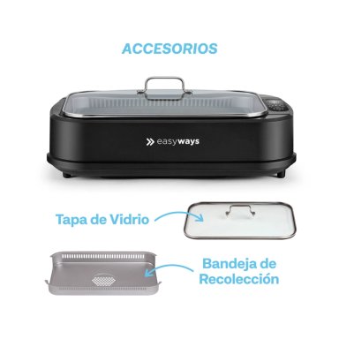 PARRILLA ELÉCTRICA SMOKELESS GRILL MASTER EASYWAYS - 8