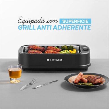 PARRILLA ELÉCTRICA SMOKELESS GRILL MASTER EASYWAYS - 9
