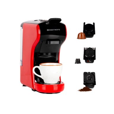 CAFETERA MILANO COFFEE 3 EN 1 ROJO EASYWAYS - 1