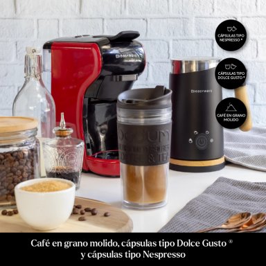 CAFETERA MILANO COFFEE 3 EN 1 ROJO EASYWAYS - 4
