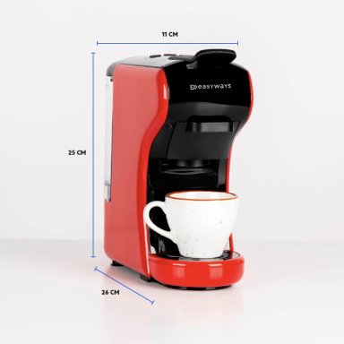 CAFETERA MILANO COFFEE 3 EN 1 ROJO EASYWAYS - 7