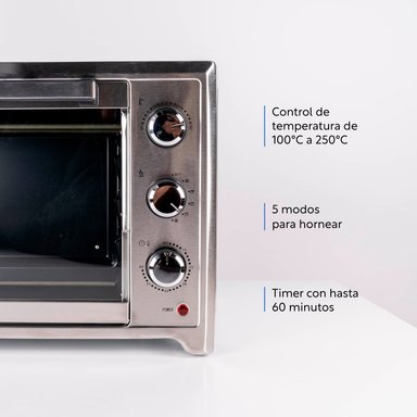 HORNO ELÉCTRICO OVEN MASTER 45 L + CONVECCIÓN Y SPIEDO - 6
