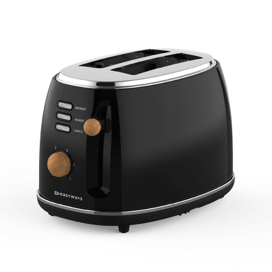 TOSTADOR DESING 2 REBANADAS EN COLOR NEGRO EASYWAYS - 1