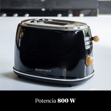 TOSTADOR DESING 2 REBANADAS EN COLOR NEGRO EASYWAYS - 4