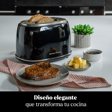 TOSTADOR DESING 2 REBANADAS EN COLOR NEGRO EASYWAYS - 6
