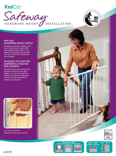 PUERTA DE SEGURIDAD PARA ESCALERA - KIDCO - BLANCO - 2