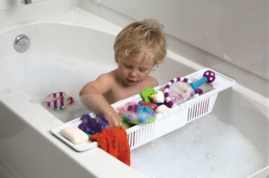 CANASTA DE ALMACENAMIENTO PARA BAÑO - KIDCO - BLANCO - 1