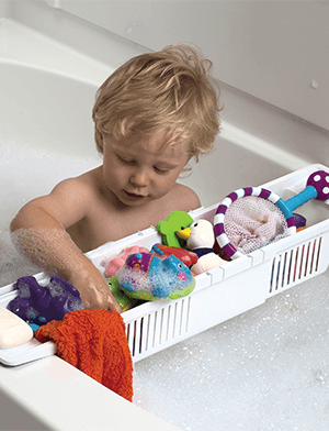 CANASTA DE ALMACENAMIENTO PARA BAÑO - KIDCO - BLANCO - 4
