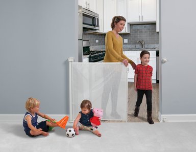 PUERTA DE SEGURIDAD RETRACTIL (ANCHO HASTA 140CM) - KIDCO - BLANCO - 4
