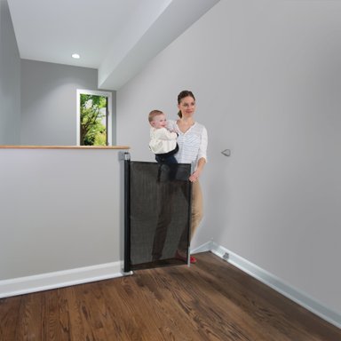 PUERTA DE SEGURIDAD RETRACTIL (ANCHO HASTA 140CM) - KIDCO - NEGRO - 2