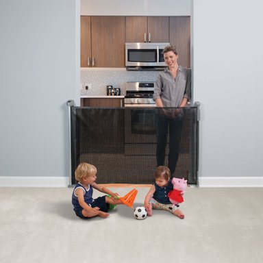 PUERTA DE SEGURIDAD RETRACTIL (ANCHO HASTA 140CM) - KIDCO - NEGRO - 3