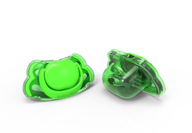 PACK DE 2 CHUPETES - FORMA ORTODONTICA (6-12 MESES) - VERDE - 1