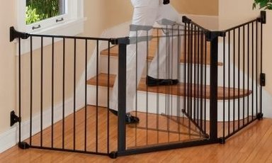 PUERTA SEGURIDAD KIDCO NEGRO AUTOCONFIGURABLE CON CIERRE AUTOMÁTICO (210 CM) - 2