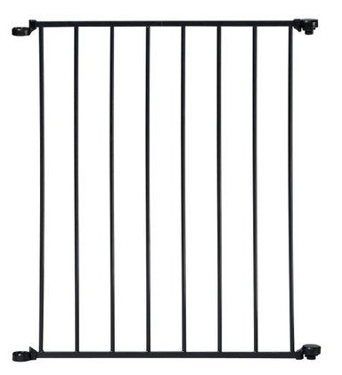 EXTENSION 60CM PUERTA DE SEGURIDAD AUTOCONFIGURABLE - KIDCO - NEGRO - 1