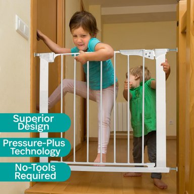 PUERTA SEGURIDAD KIDCO BLANCO A PRESION GATEWAY® PRESSURE PLUS (ANCHO 73.6CM - 93.9CM) - 4
