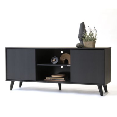 RACK TV MEDULAR ATACAMA NEGRO ALTO BLACK - 2