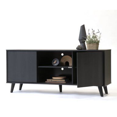 RACK TV MEDULAR ATACAMA NEGRO ALTO BLACK - 3
