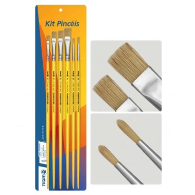SET PINCELES PARA PINTAR CERDA NATURAL - 1