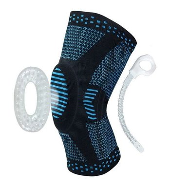 RODILLERA RECOVERY DEPORTIVA ORTOPÉDICA SOPORTE LATERAL ARTRITIS GYM AZUL M - 3