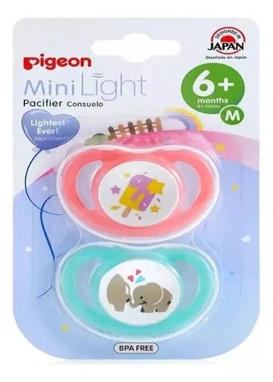 CHUPETE PIGEON ODONTOLÓGICO TAMAÑO M 6+MESES 2 UNIDADES CALIPSO - 1