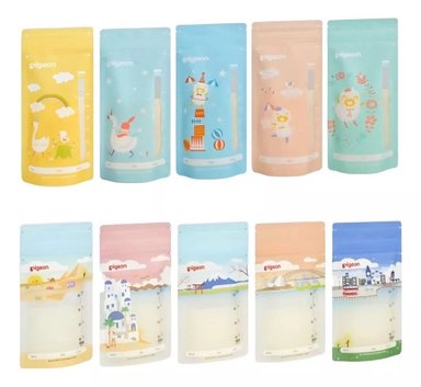 BOLSA DE ALMACENAMIENTO DE LECHE DISEÑO PIGEON 180 ML - 5