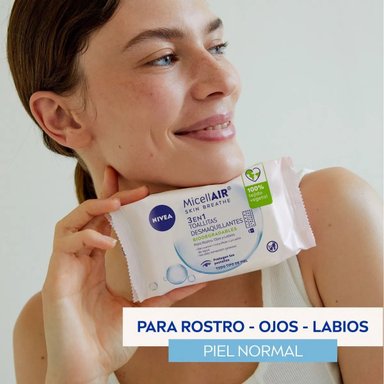 TOALLITAS DESMAQUILLANTES NIVEA 3EN1 TTP BIODEGRADABLES 25U - 2
