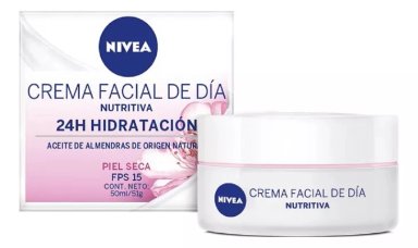 CREMA ROSTRO NIVEA SPF 15 50 ML HIDRATANTE INTENSIVA DÍA TIPO PIEL SECA - 1