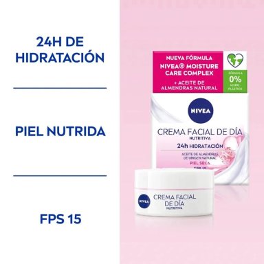 CREMA ROSTRO NIVEA SPF 15 50 ML HIDRATANTE INTENSIVA DÍA TIPO PIEL SECA - 4