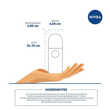 DESODORANTE NIVEA ROLL ON FEM INVISIBLE CLEAR - 5