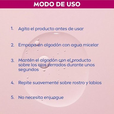 AGUA MICELAR ROSTRO NIVEA 400 ML BIFÁSICA ROSE CARE - 4