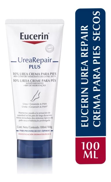 CREMA CUERPO EUCERIN 100 ML PIES UREA REPAIR PLUS REPARADORA 10% EN POMO - 1