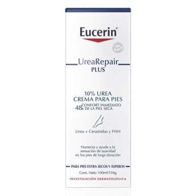 CREMA CUERPO EUCERIN 100 ML PIES UREA REPAIR PLUS REPARADORA 10% EN POMO - 2