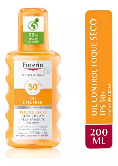 BLOQUEADOR CUERPO EUCERIN 200 ML SPRAY TRANSPARENTE - 1