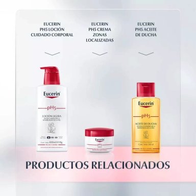 GEL CUERPO EUCERIN 400 ML DE DUCHA PH5 SYNDET PIEL SECA Y SENSIBLE - 6
