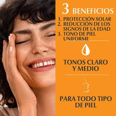 BLOQUEADOR ROSTRO Y CUELLO EUCERIN SPF 50 50 ML ANTI-EDAD SUN CC CLARO - 2