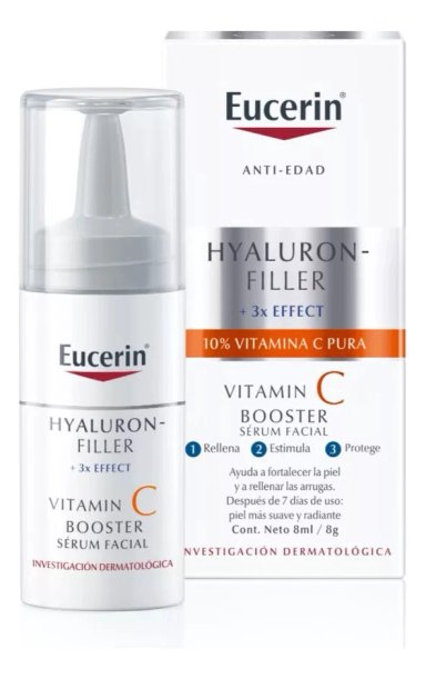 TRATAMIENTO ANTIEDAD ROSTRO Y CUELLO EUCERIN 8 ML BOOSTER ANTI EDAD HYALURON FILLER VITAMINA C - 1