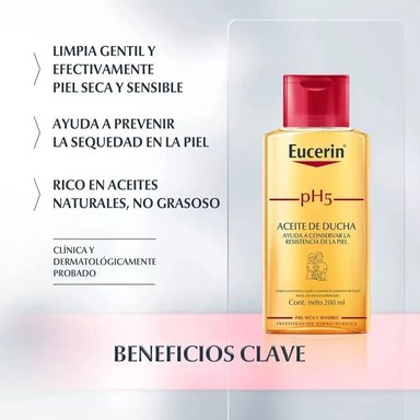ACEITE DE DUCHA CUERPO EUCERIN 200ML PH5 - 4