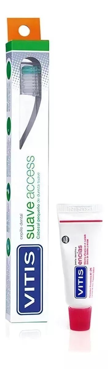 CEPILLO VITIS ACCESS SUAVE DENTAL + MINI PASTA 15 ML - 1