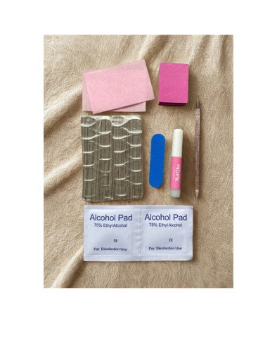 UÑAS POSTIZAS PRESS ON ADHESIVAS OJO DE GATO 24PCS MARRON CUADRADAS LARGO MEDIO - 8