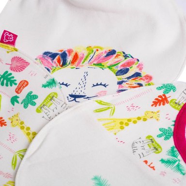 BABERO PILLÍN PVQ228SUR GAMUZA PACK 3PCS. BEBÉ COLORES MULTICOLOR - 3