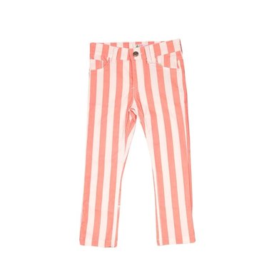PANTALON BEBA ALGODÓN VERANO NIÑA CORAL - 1