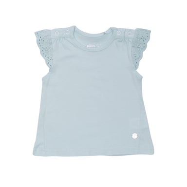 POLERA MANGA CORTA BEBE NIÑA TURQUESA PILLIN - 1