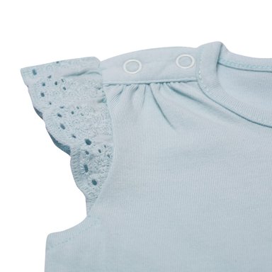 POLERA MANGA CORTA BEBE NIÑA TURQUESA PILLIN - 3