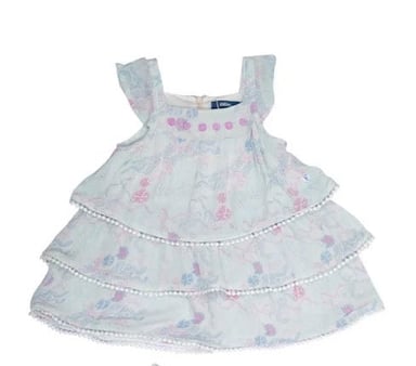 VESTIDO BEBÉ NIÑA BLANCO PILLIN - 1