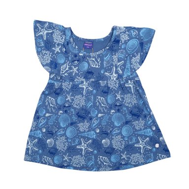 VESTIDO BEBÉ NIÑA AZUL PILLÍN - 1