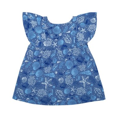 VESTIDO BEBÉ NIÑA AZUL PILLÍN - 2