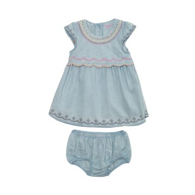 SHORT BEBE  NIÑA DENIM PILLIN - 1