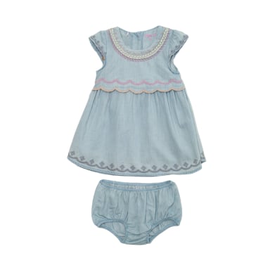 SHORT BEBE  NIÑA DENIM PILLIN - 1