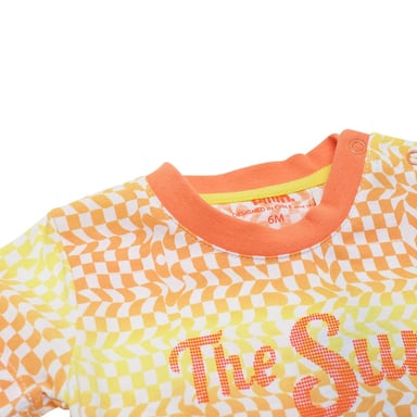 POLERA MANGA CORTA NIÑO PILLÍN PVU616NAR BEBÉ NARANJA - 3